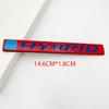3D Metal HYBRID Car Rear Bumper Trunk Letter Badge Front Door Side Sticker Emblem Compatible With All Hybrid Versions Of Cars