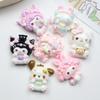14/140PCS Cartoon DIY Resin Accessories, Cute Cream Glue Handmade Hair Clip, Phone Case, Headband, Pendant, Jewelry Accessories