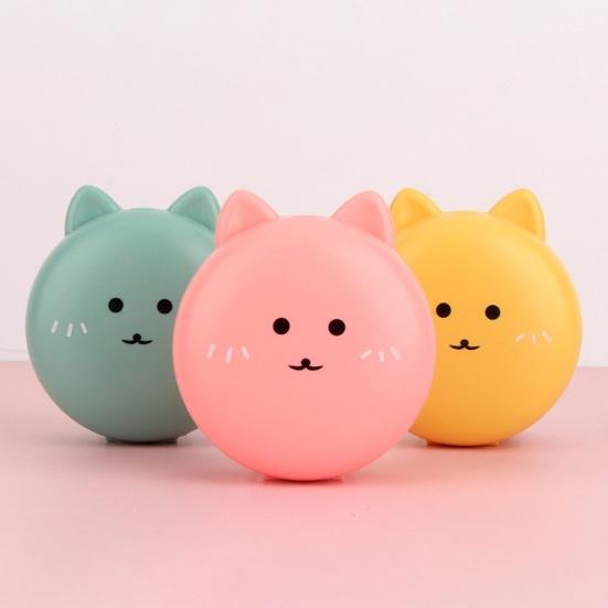 Cute Cat Portable Mini Pocket Fan Rechargeable LED Fill Light with Makeup Mirror