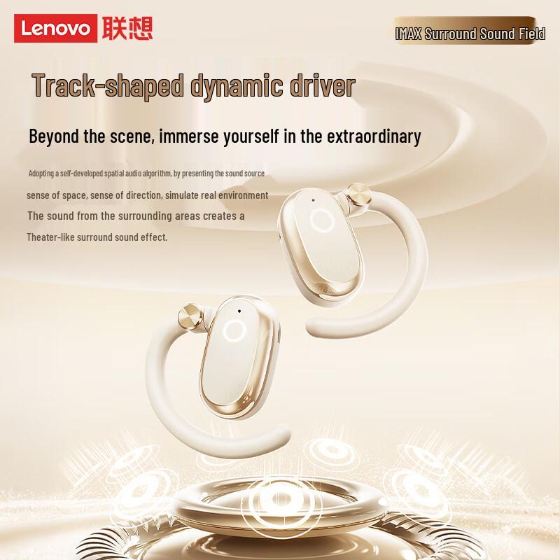 Lenovo EA366 Adjustable Wireless Ear-Hook Sports Headphones