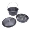 Outdoor Picnic Pot 5L Large Capacity Portable Camping Cookware Kit for Barbecue Cooking Boiling