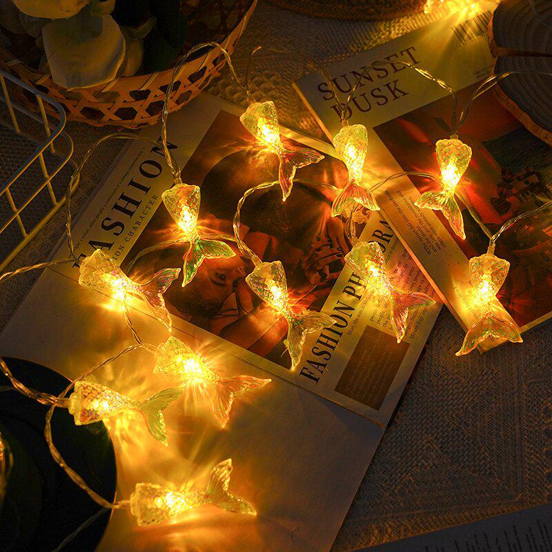 LED Colorful Seashell & Starfish Festive Lights for Indoor/Outdoor Décor