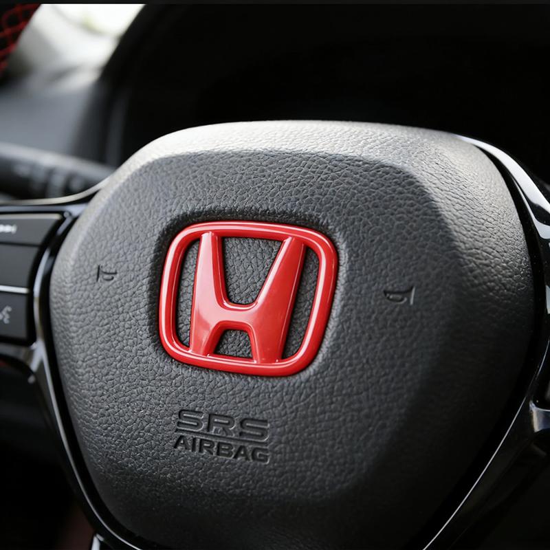 Honda Steering Wheel H Logo Badge Cover for Civic Accord CR-V Fit Odyssey City Multi-Color Car Interior Modification Accessories