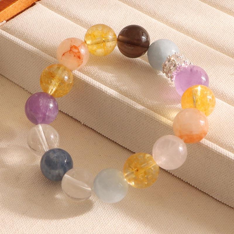 [Pepsi Conghuan] Hochwertiges natürliches Multi-Schatz Aquamarin-Kristallarmband, modisches Tee-Kristallarmband.