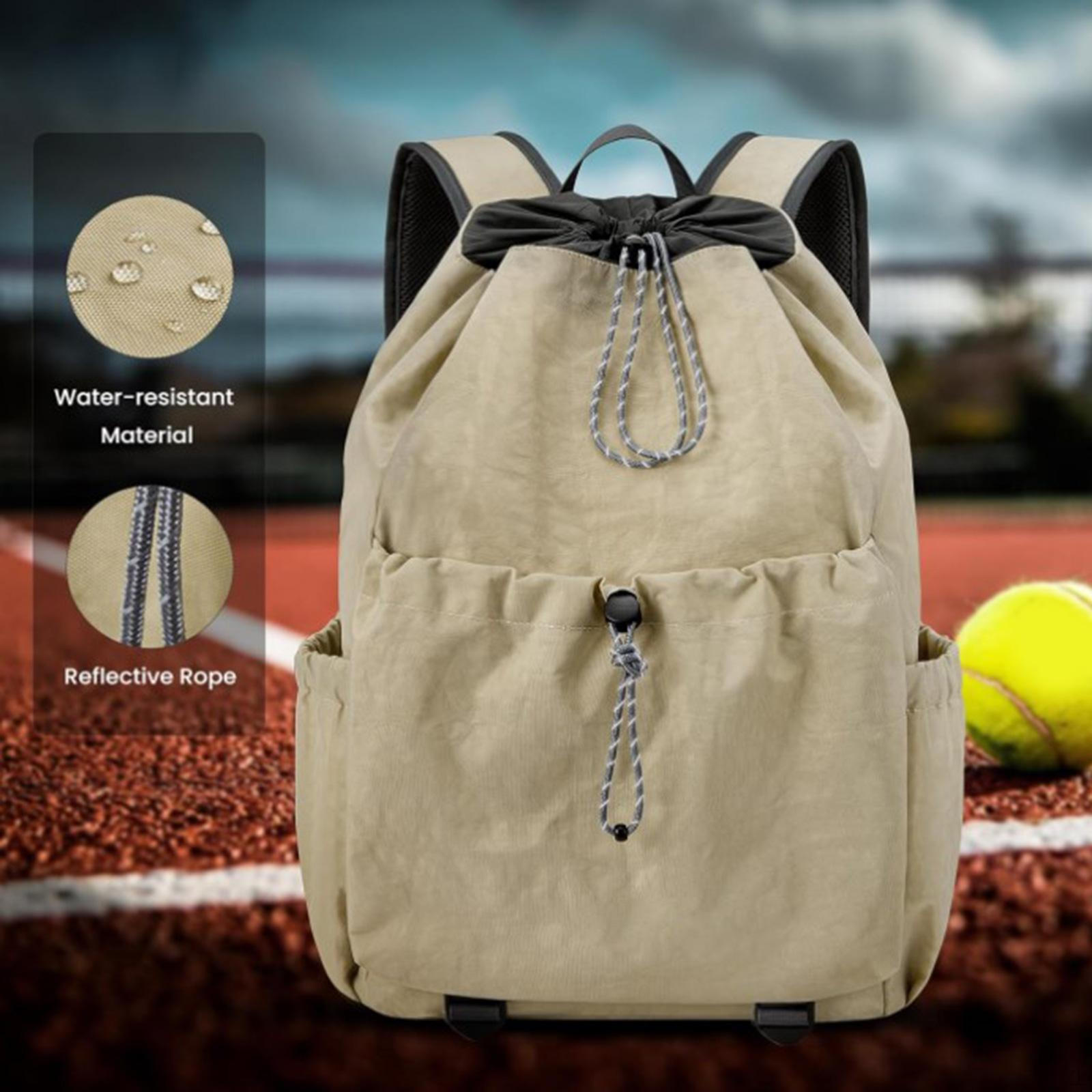 

Теннисный рюкзак Бадминтонная сумка для мячей Pickleball Аксессуары Ракетка для сквоша абрикосовый