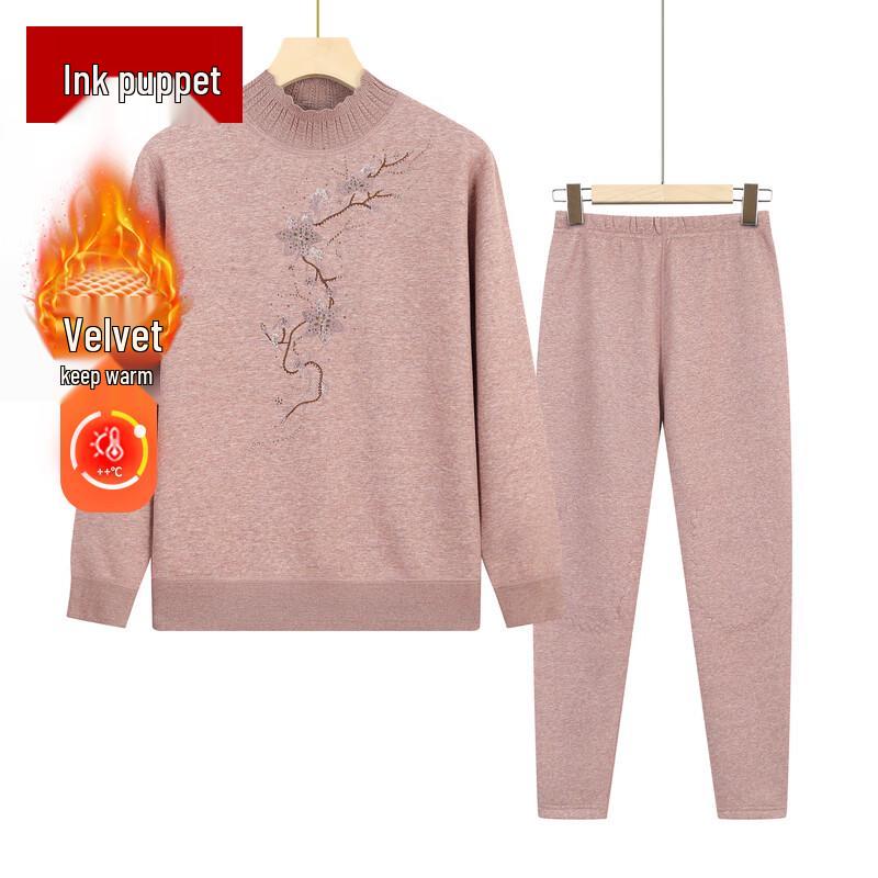 

Женский зимний плюшевый утолщенный термобелье 4XL