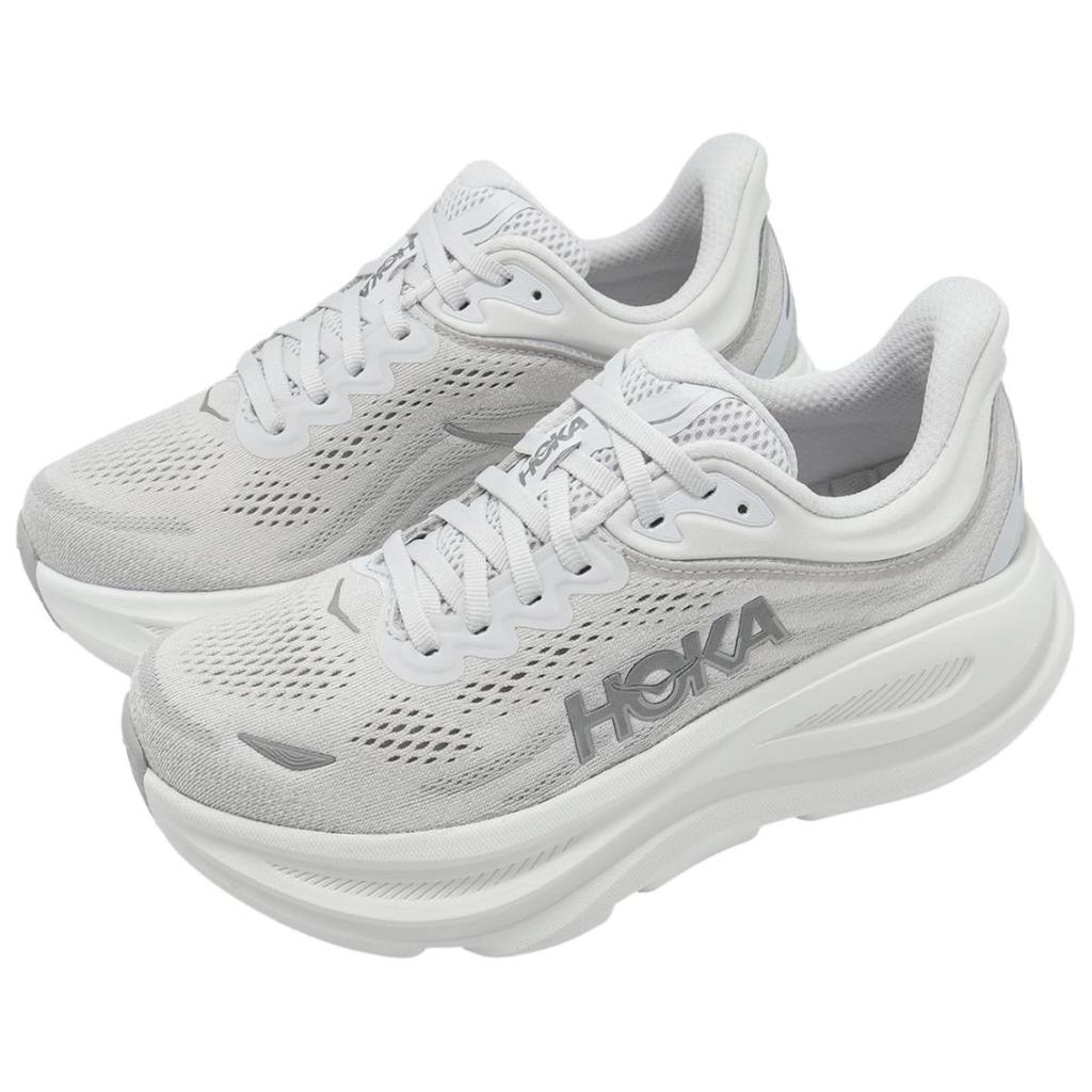 HOKA Bondi 9 Wide Stardust Silver Dámské tenisky Šedé 1162014-SDSTS