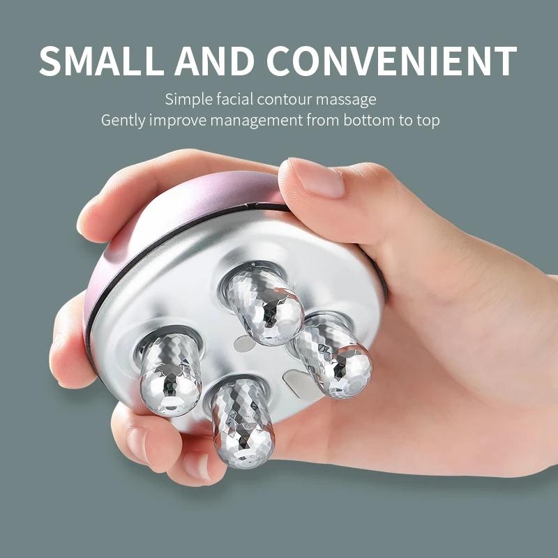 

Электрический массажер для лица EMS, миниатюрный ролик для лица, тренажер для сокращения двойного подбородка, укрепляющий инструмент для красоты лица