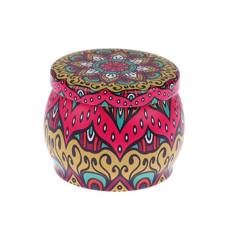 Vintage Candle Tin Can Candy Cookie Storage Box Dry Spice Storage Jar Suitable Diy Candle Cosmetic Ointment Making Christmas