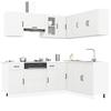 Vidaxl Kitchen Cabinet Set, Squid, 11-Piece, White