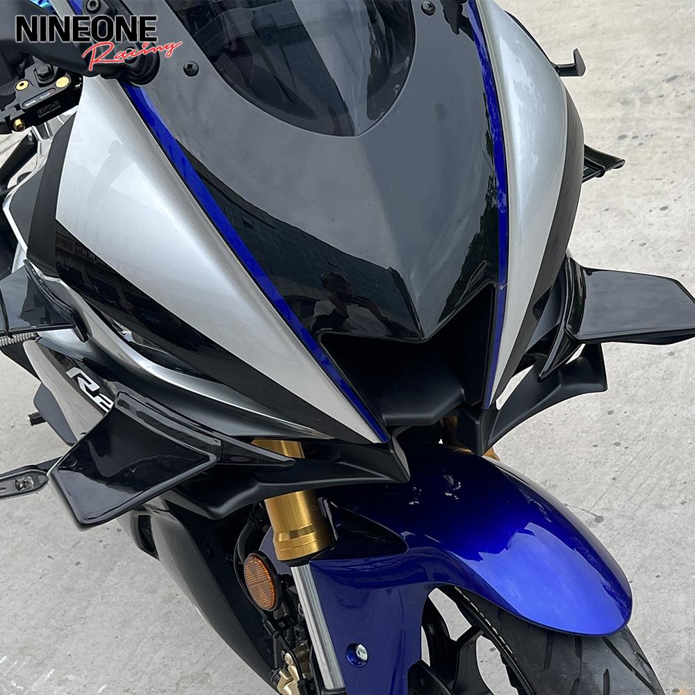 Beak Nose Cone Front Under Nose Fairing Lower Winglets Wing Extension Cover Cowl For Yamaha YZF-R3/R25 YZFR3 YZFR25 2019-2026
