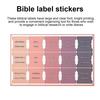 5 Sheet Bible Label Stickers Large Print Easy To Apply Stylish Boho Colors Durable Design Earth Tone Gold Foil Bible Tabs