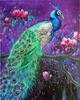 5D DIY Diamond Embroidery Full Set Cross Stitch Peacock Full Square Round Diamond Painting Animal Picture Of Rhinestone Decor For Home