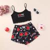 European and American Sleeveless Tank Top & Shorts Two-Piece Pajama Set for Women