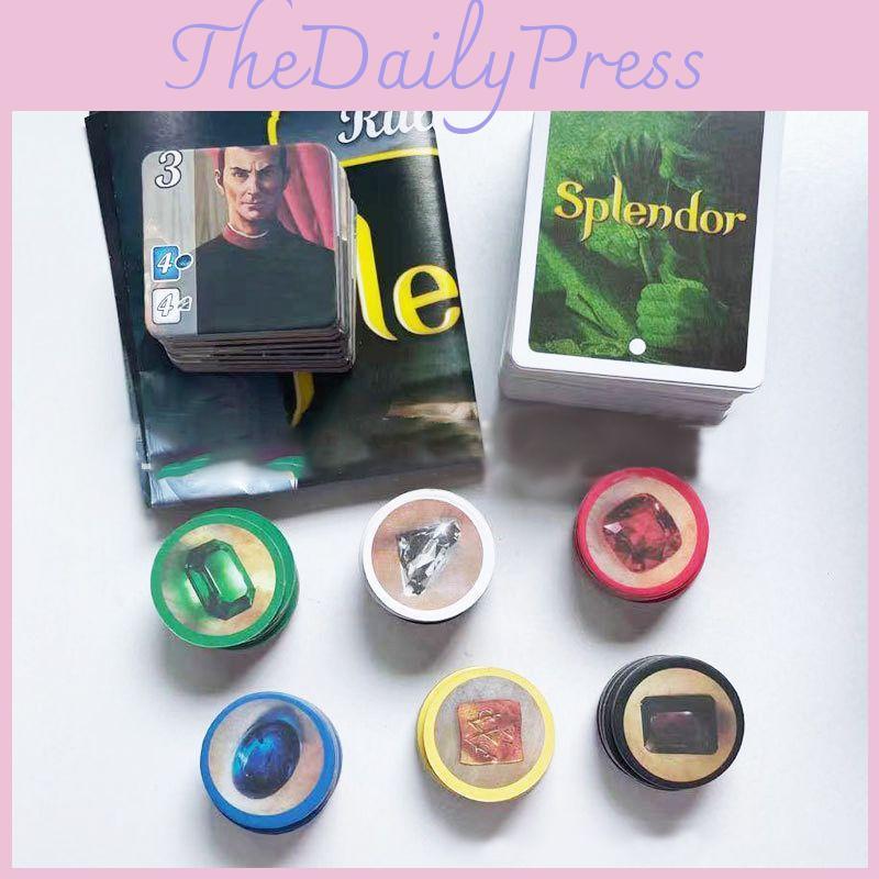 Splendor Board Game Full English Mini Version Captivating Party Family Playing Cards