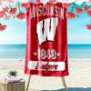 Wisconsin Badgers Druck Strandtuch, Großes Weiches Schnelltrocknendes Handtuch für Strand Camping Schwimmen