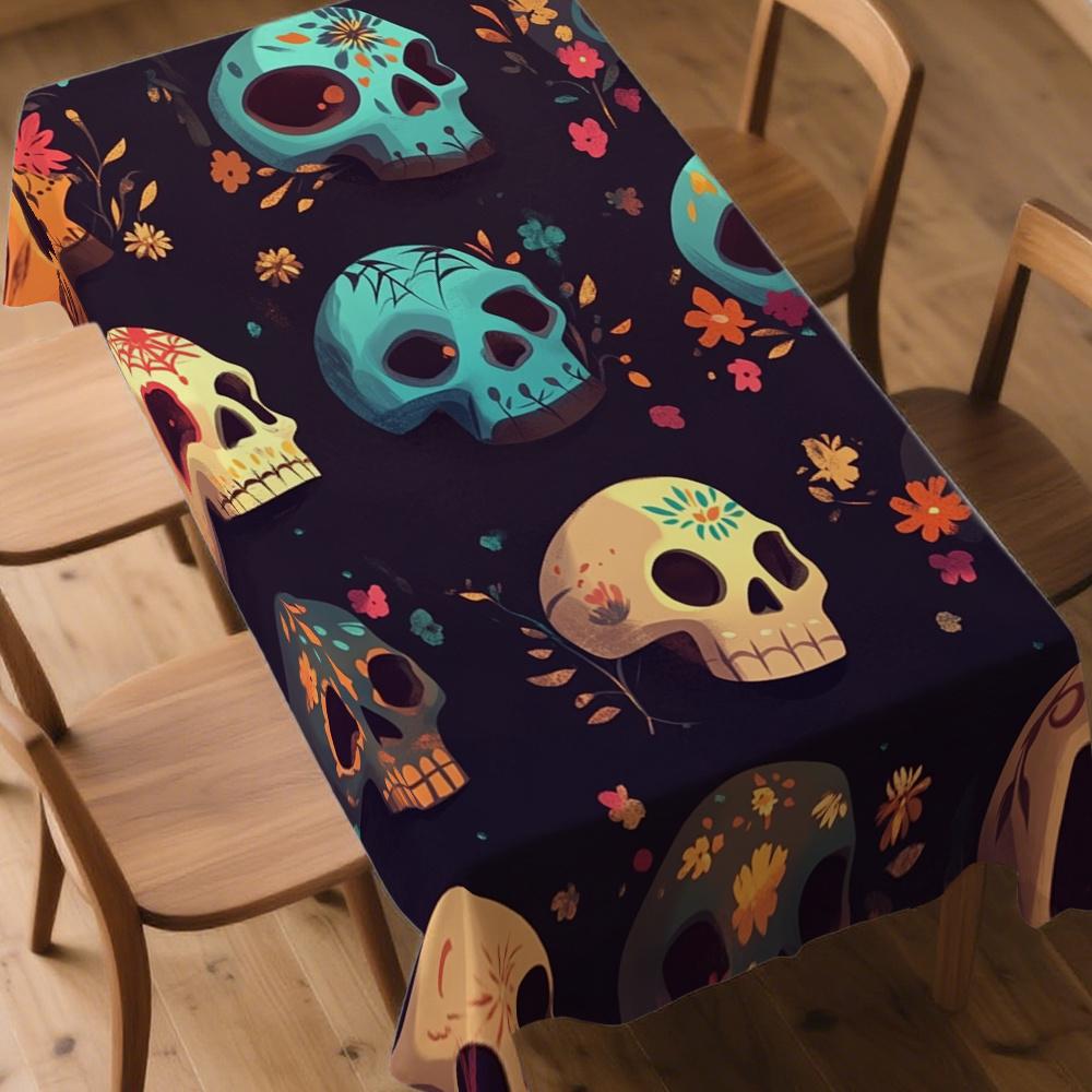 Mexican Folk Art Rectangle Table Cloth for Table Decor Kitchen Dining Waterproof Reusable Tablecloth for Tables Party Picnic