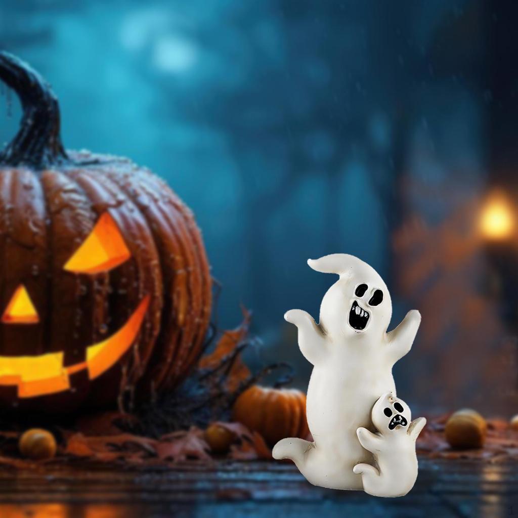 Halloween Resin Decoration Figurine, Versatile Waterproof Miniature Ornaments for