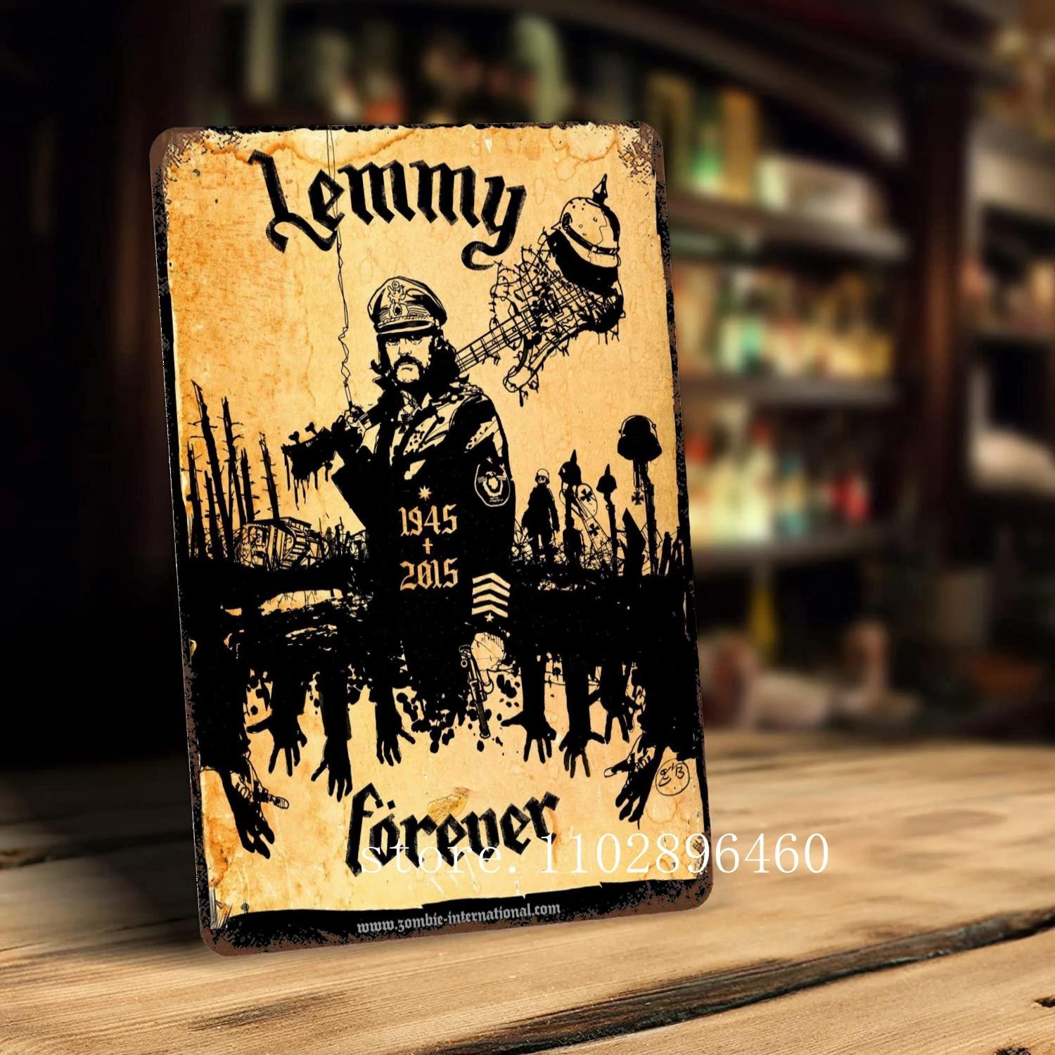 lemmy kilmister Metallschilder & Schilder Wanddeko Vintage Blechschilder Captain Metall Poster Dekor für Bar Pub Club Wanddekoration 20x30cm（7.8x11.8inch）