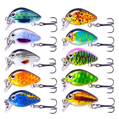 10 teile/los Mini Wobbler von Set Angeln Wobbler Für Hecht/Trolling Rassel Köder Angeln Köder Set