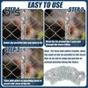 100Pcs Galvanized Fence Wire Tie Clips Easy Installation Reliable Metal Fence Post Clips for DIY Enthusiasts