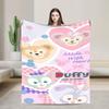 Duffy Bear & Friends ShellieMay Blanket Cartoon StellaLou Gelatoni Flannel Funny Warm Throw Blanket for Home  Winter