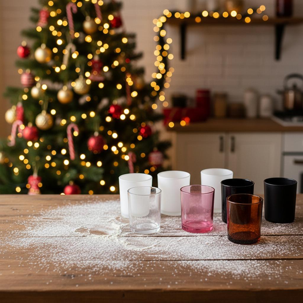 Luxury Candle Jars Black White Empty Candle Jars 7oz 10oz 14oz Glass Candle Holders Lanterns Candle Jars With Lids and Boxes
