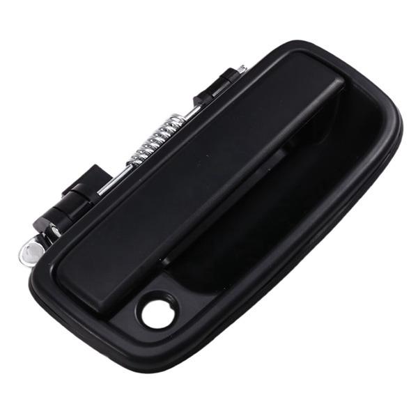 Black Plastic & Metal Right Exterior Car Door Handle, Matte Finish