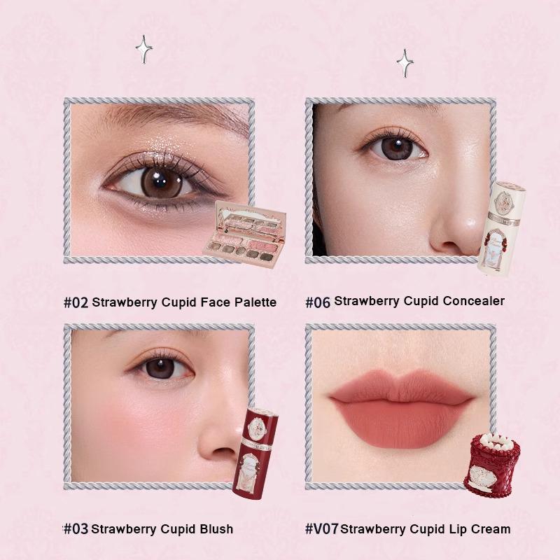 Flower Know Little Angel Collectie Make-up Cadeaubox Oogschaduw Blusher Crème Matte Lippenstift Highlighter Volledige Set Alles-in-één