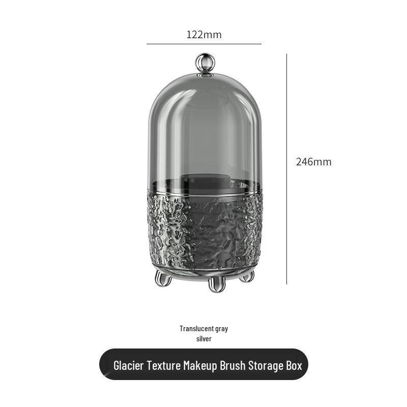 Luxuriöse drehbare staubdichte Aufbewahrungsbox für Make-up-Pinsel
