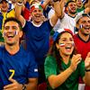3-Farben Körpermalstift für Fußballfans, Schweißfest & Hohe Pigmentierung Gesichtsmalstift, Make-up Stift für Spieltag, Fußballspiel, Feiertagsparty