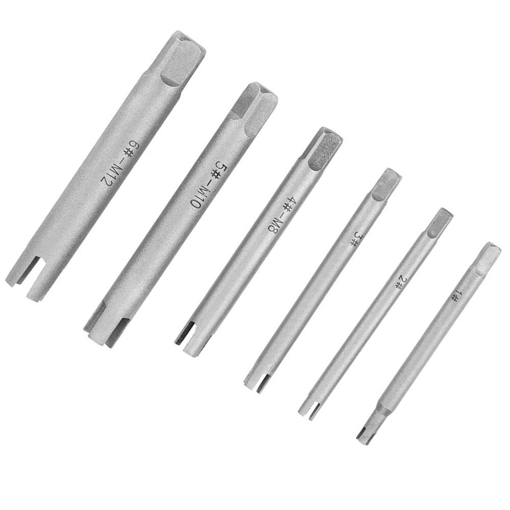 6 Pcs 3 Types Tap Extractor Set 3/4 Flute Bolt Remover Tool  Industrial and Home Repair Work