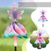 2025 Magical Kinetic Metal Windmill Spinner Unique Fairy-Ballerina Wind-Spinner Handcrafted Metal Garden Art Angel Ornament