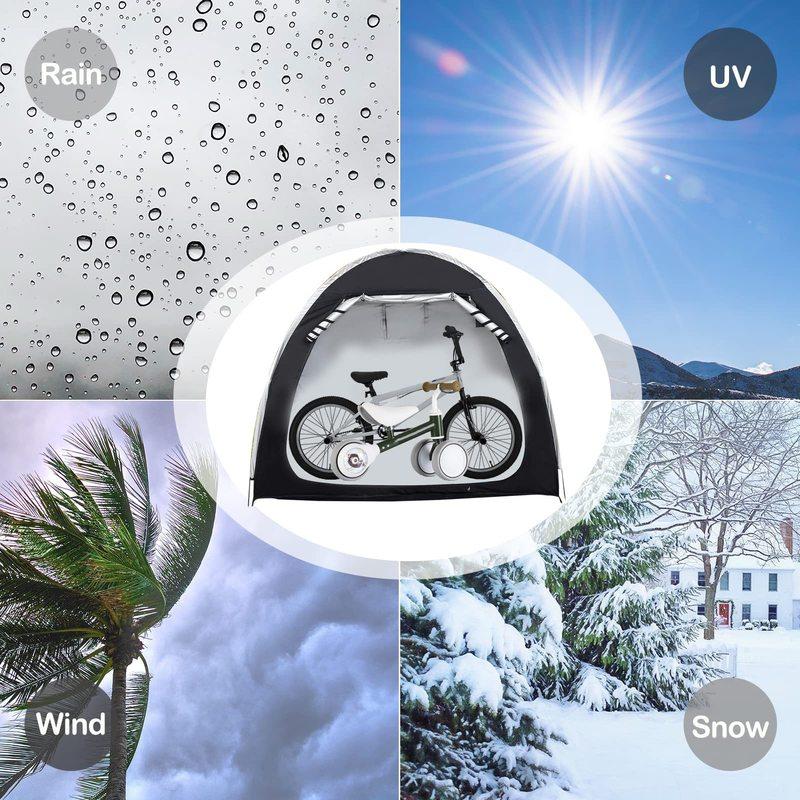 Mountain Bike Outdoor Storage Parking Tent Large Space Foldable Portable Outdoor Road Bike Tents Bicycle Protective Gear