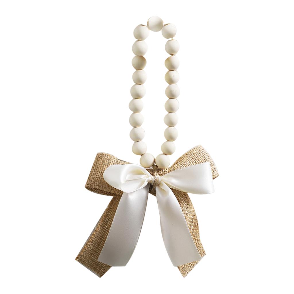 Farmhouses Styles Wood Beads Garlands For Bedroom Decors Tree Bag Craft for Creative Homes Decors Bedroom Accessories