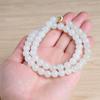 PFT Henan White Jade Beads Necklace Women's Party Fashion Simple Natural Pendant