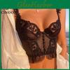 Lace French Embroidery Cinoon Womens Bra Top Sweet Female Wedding White Bralette Vest Sexy Corset Bras Comfortable Intimates