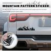 2PCS Car License Plates Frames With Raised Mountain Pattern & Mountain Car Decal,Stylish Cars Plates Frame With Screws & Caps,Decorative Cars