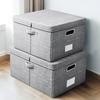 1pc Large-capacity Foldable Storage Box Dust Clothing Toy Storage Box with Lid Clothes Storage Containers Wardrobe Organizer