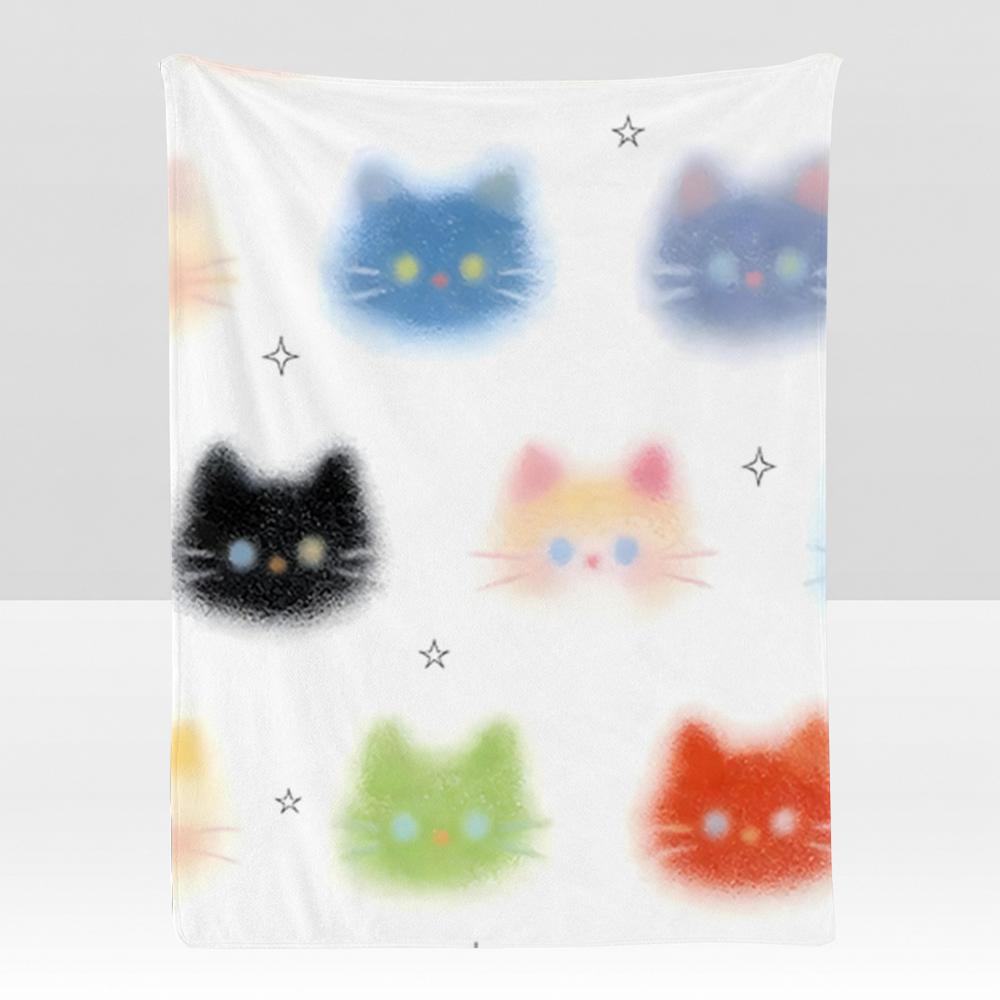 Animal Meme Hhazy Ccat Throw Soft Flannel Blanket for Bed Bedroom Sofa Picnic Throw Skinfriendly Breathable Gift Cover