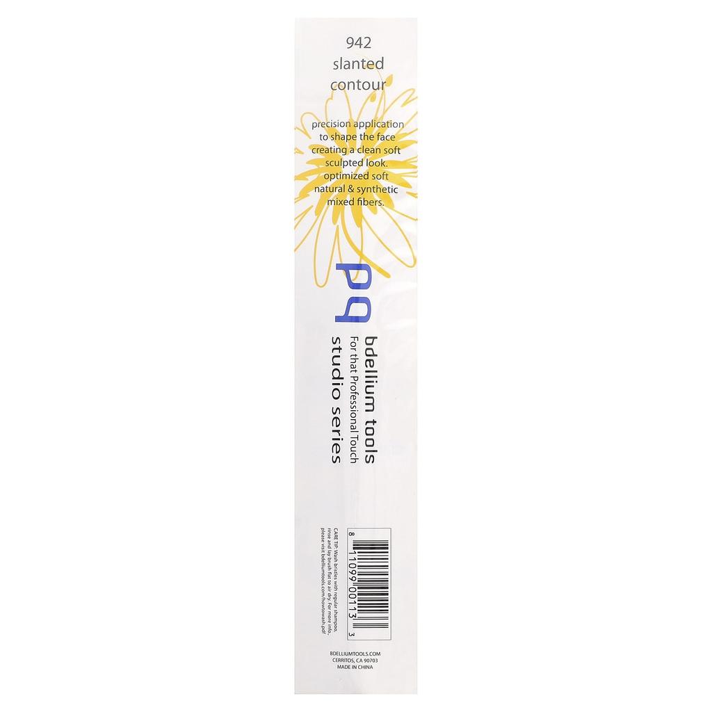 Bdellium Tools, Standard Series, Angled Contour Brush, Face 942, 1 Brush