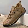 Men's Casual Leather Shoes,Ankle Boots Lightweight Loafers,Mid Top Walking Driving Shoes