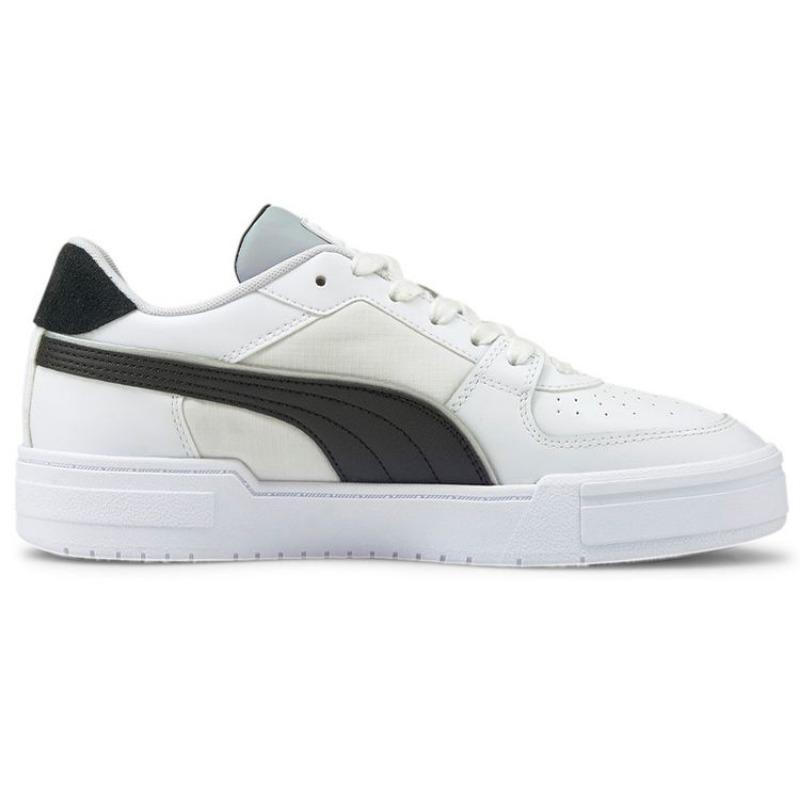PUMA Ca Pro Tech Unisex Canvas Lightweight Wear-resistant Low Skate Shoes White Black 381225-02