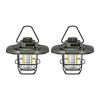 Portable Camping Lanterns 4500mAh Retro Hanging Tent Lamp Waterproof Dimmable Garden Decor Lights for Hiking Emergency Lanterns