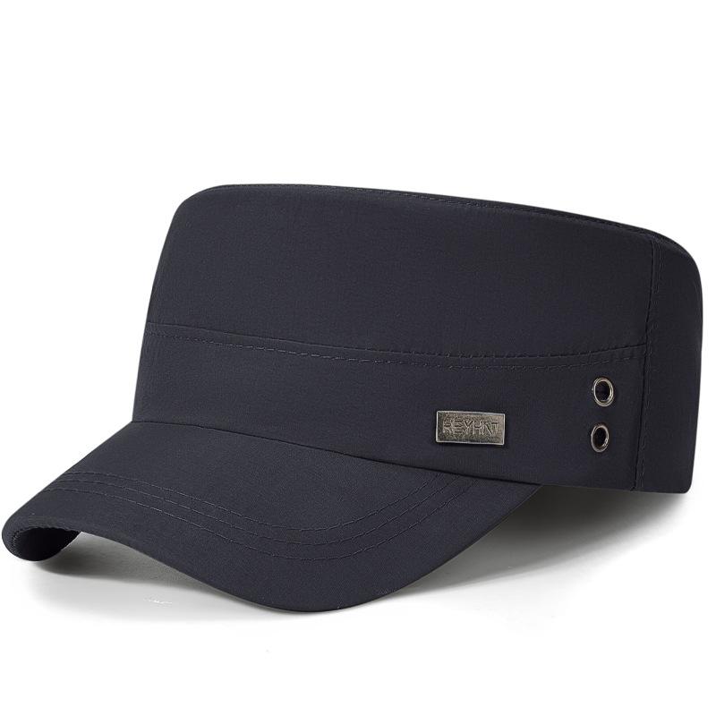 Four Seasons Quick-Drying Flat Top Hat Breathable Sun Hat Outdoor Men's Cap