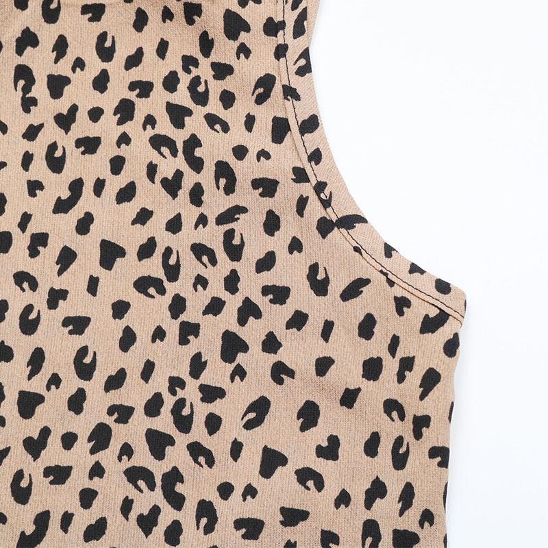 Women's Fashion Summer Spring Polka Dot Print Sleeveless V-Neck Loose Waistline Casual Dresses