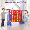 3D Giant Four-in-a-Row Chess Puzzle Game: Colorful Indoor/Outdoor Fruit Theme for Kindergartens