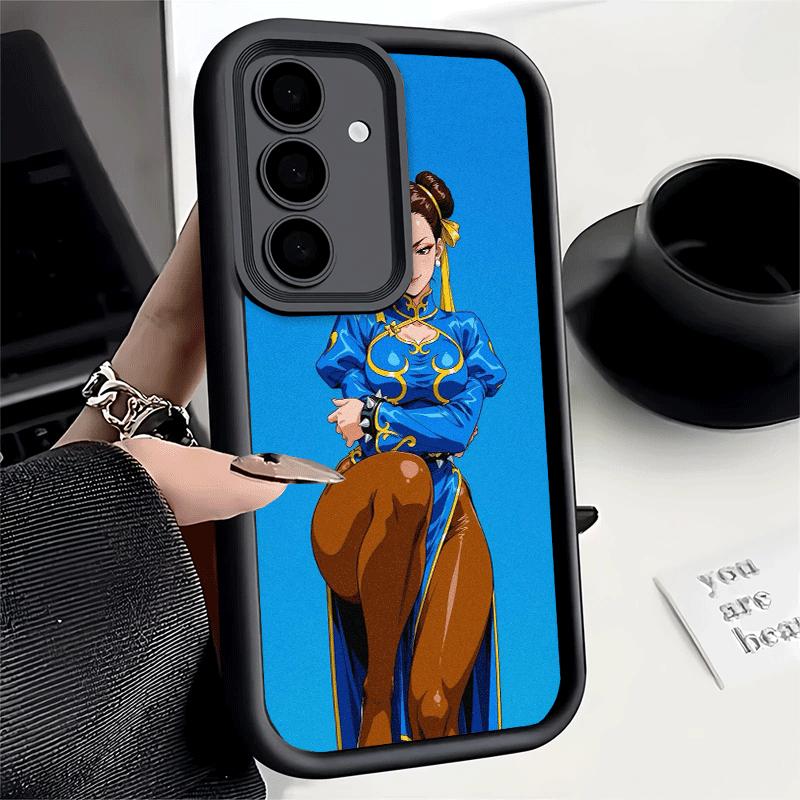 Phone Case for Samsung Galaxy S26 S25 Ultra S24 FE ChunLi S-Street F-FighterS Shell S23 Plus S22 + S21 S20 5G Soft Silicone Fund