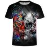 New Skull 3D Digital Printed Casual Men's Short Sleeved T-shirt