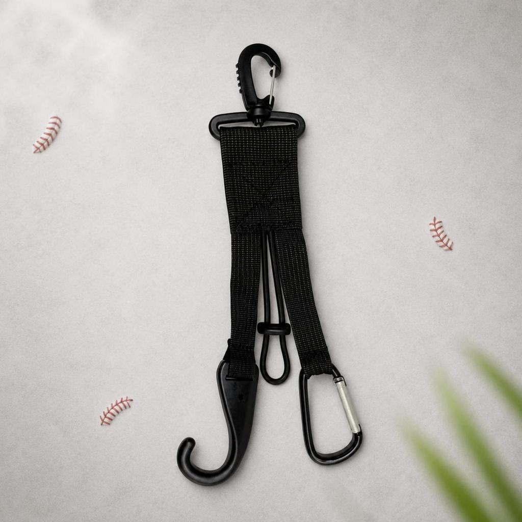 Baseball Gear Hanger Woven Material Softball Strap Hook Clip Hanging